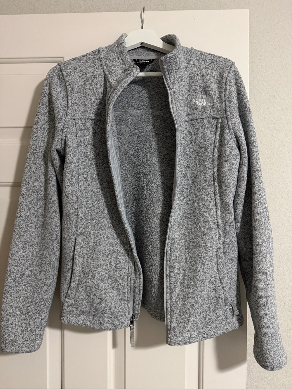 The North Face Women's Heather Gray Teddy Fleece Jacket